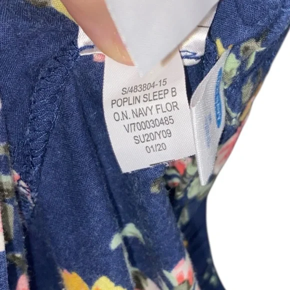 Old Navy Floral Print Navy Lounge Pants - Picture 5 of 7